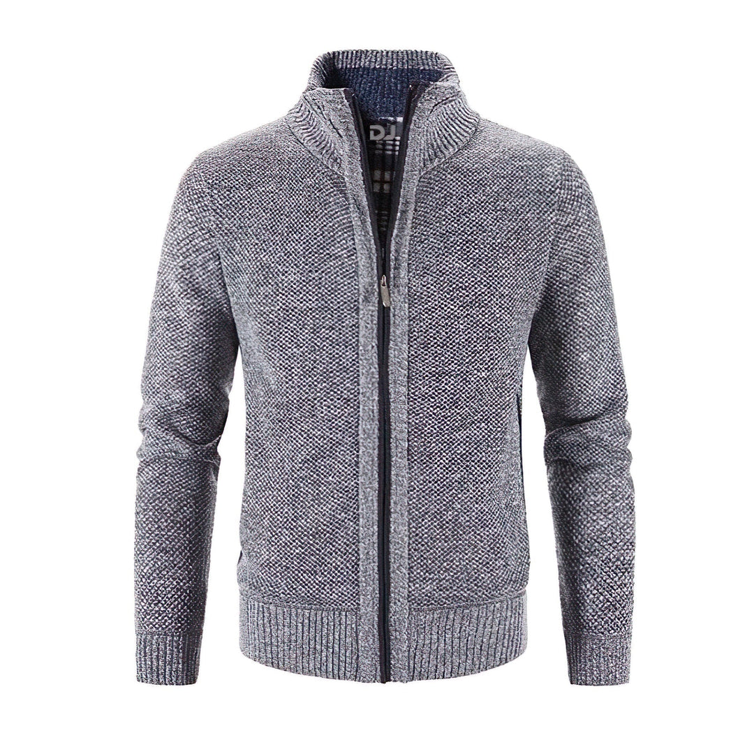 Men's Zip-Up Cardigan for Business and Casual Wear