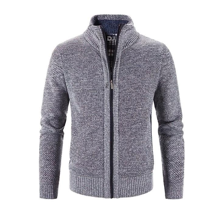 Men's Zip-Up Cardigan for Business and Casual Wear