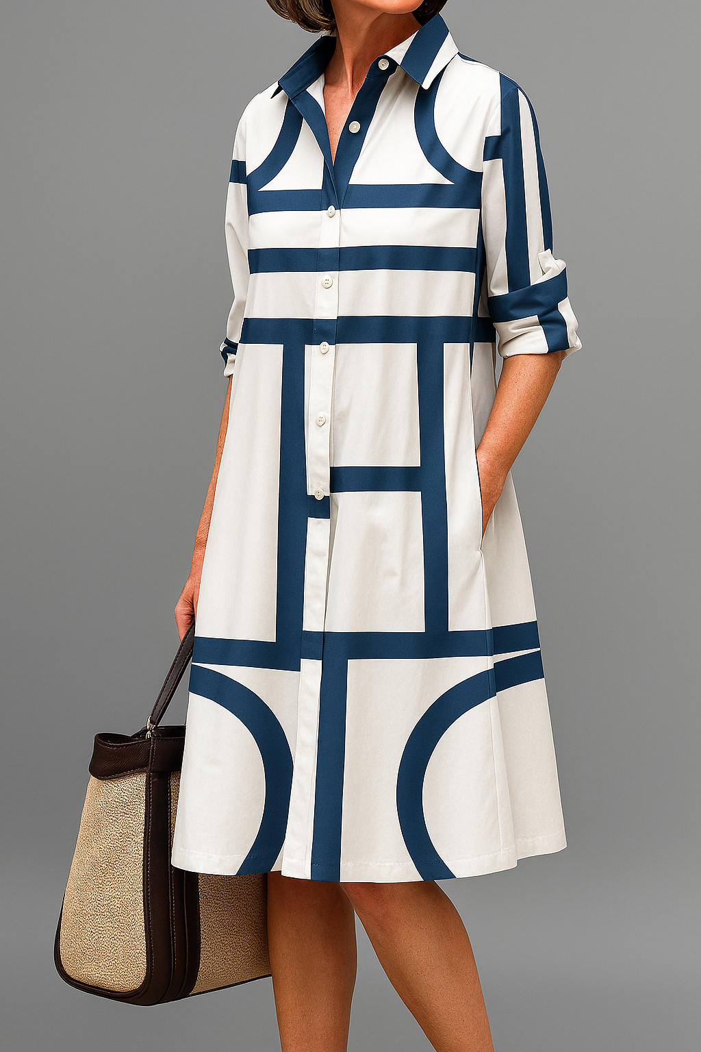 Sophisticated Women Midi Dress