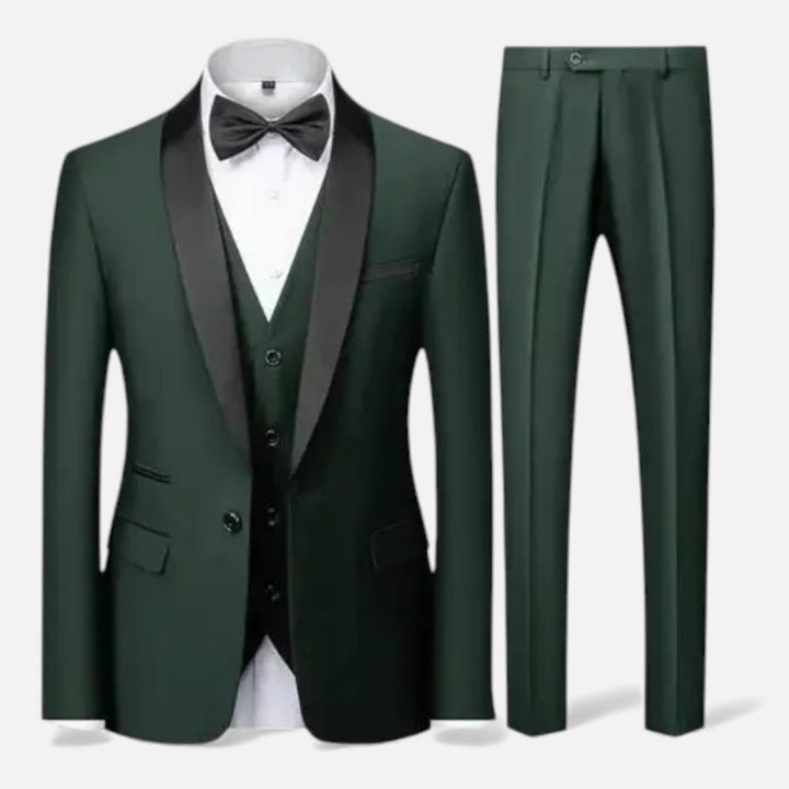 Elegant Men's Three-Piece Suit for Weddings and Formal Occasions