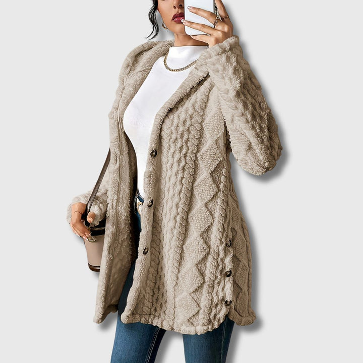 Women's Cozy Hooded Teddy Coat