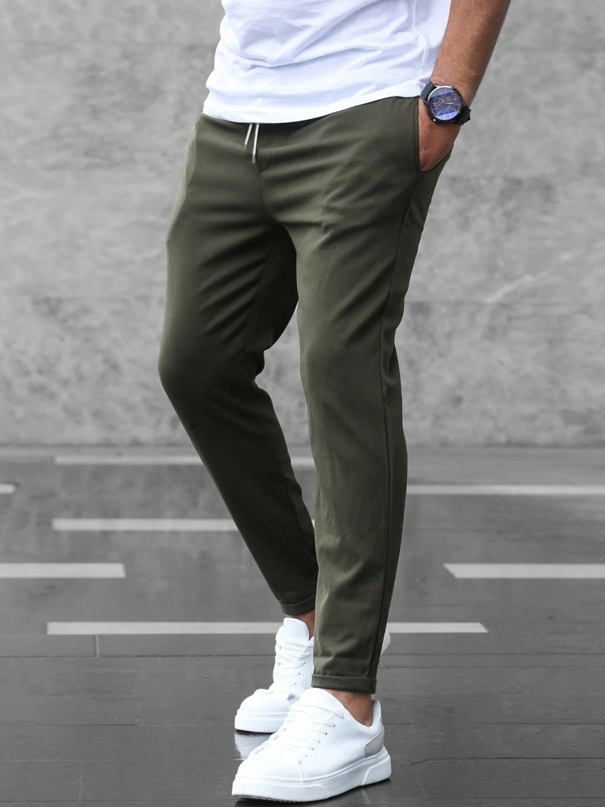 Men's Slim-Fit Stretch Casual Pants