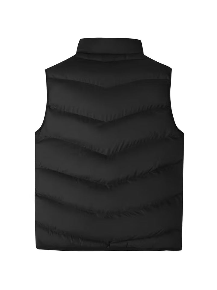 Premium Quilted Vest for Men - Lightweight Insulation with Zip Pockets