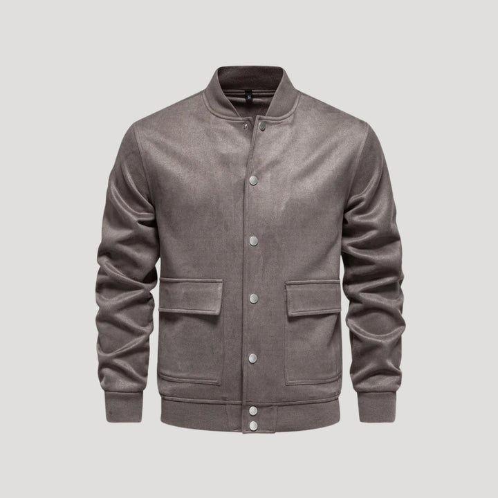 Lightweight Men's Bomber Jacket in Varsity Style - Athletic Transitional Jacket