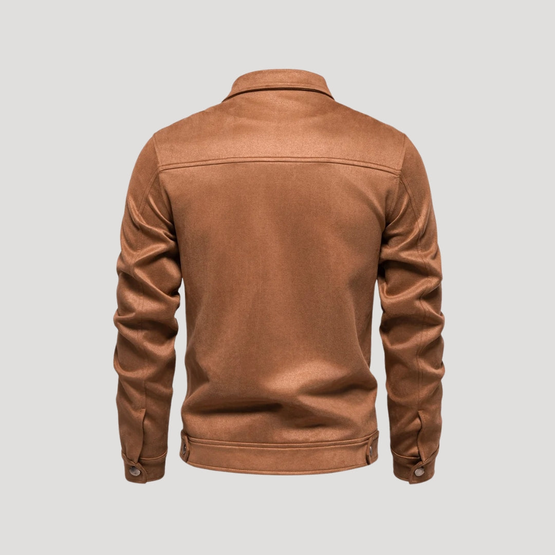 Lightweight Men's Bomber Jacket in Varsity Style - Athletic Transitional Jacket