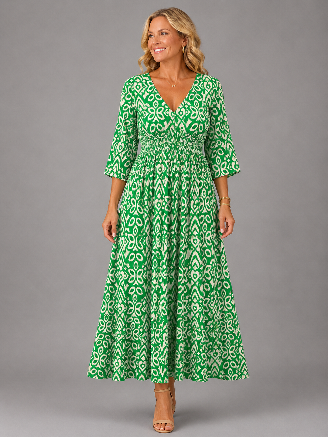 Bohemian Flow Women's Midi Dress