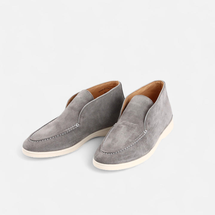 Elegant Suede Men's Slip-On Loafers