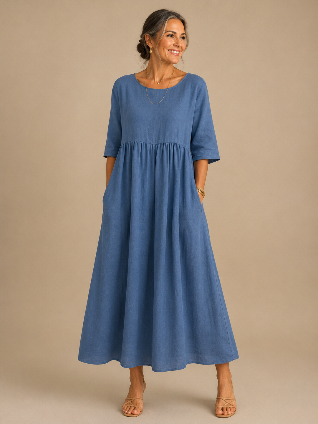 Elegant Breathable Women's Flattering Dress