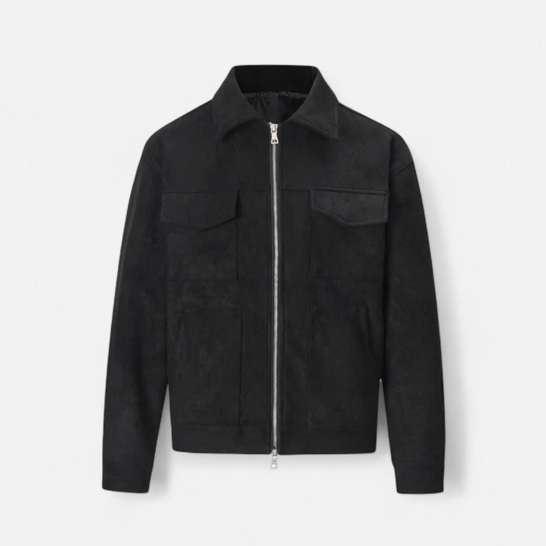Elegant Suede Men's Jacket