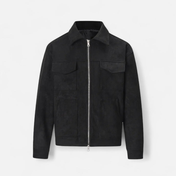 Elegant Suede Men's Jacket