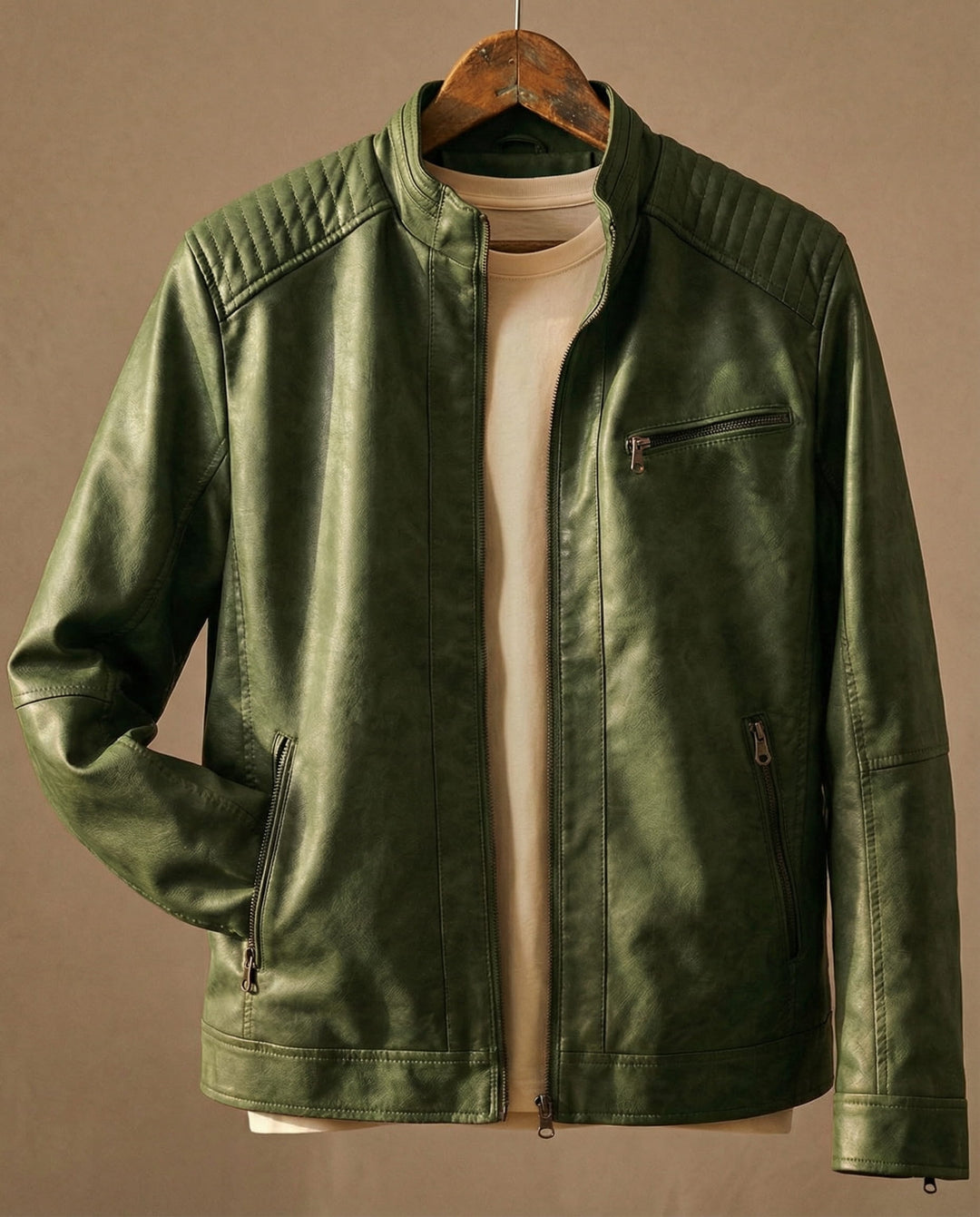 Classic Stylish Men's Leather Jacket