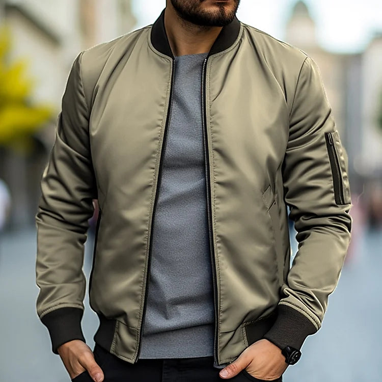 Classic Men's Bomber Jacket - Pilot Style with a Modern Fit