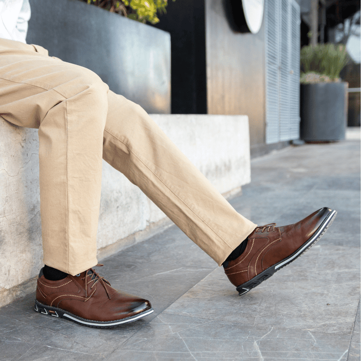 Orthopedic Business Men's Lace-Up Shoes