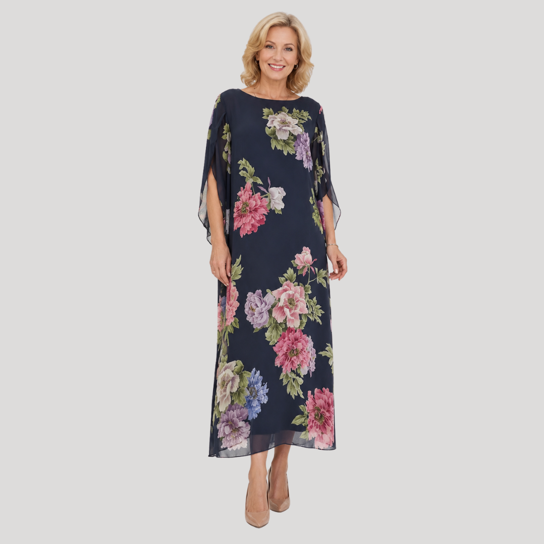 Elegant Lightweight Women's Floral Maxi Dress