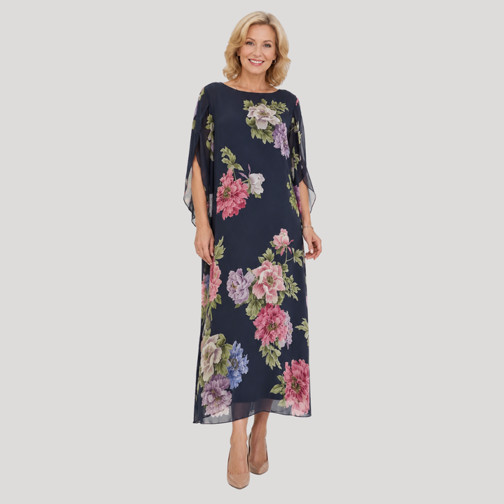Elegant Lightweight Women's Floral Maxi Dress