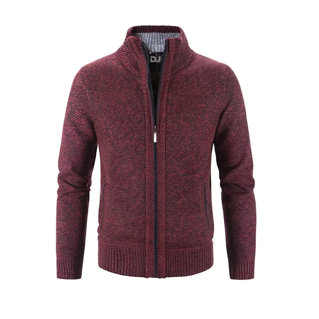 Men's Zip-Up Cardigan for Business and Casual Wear