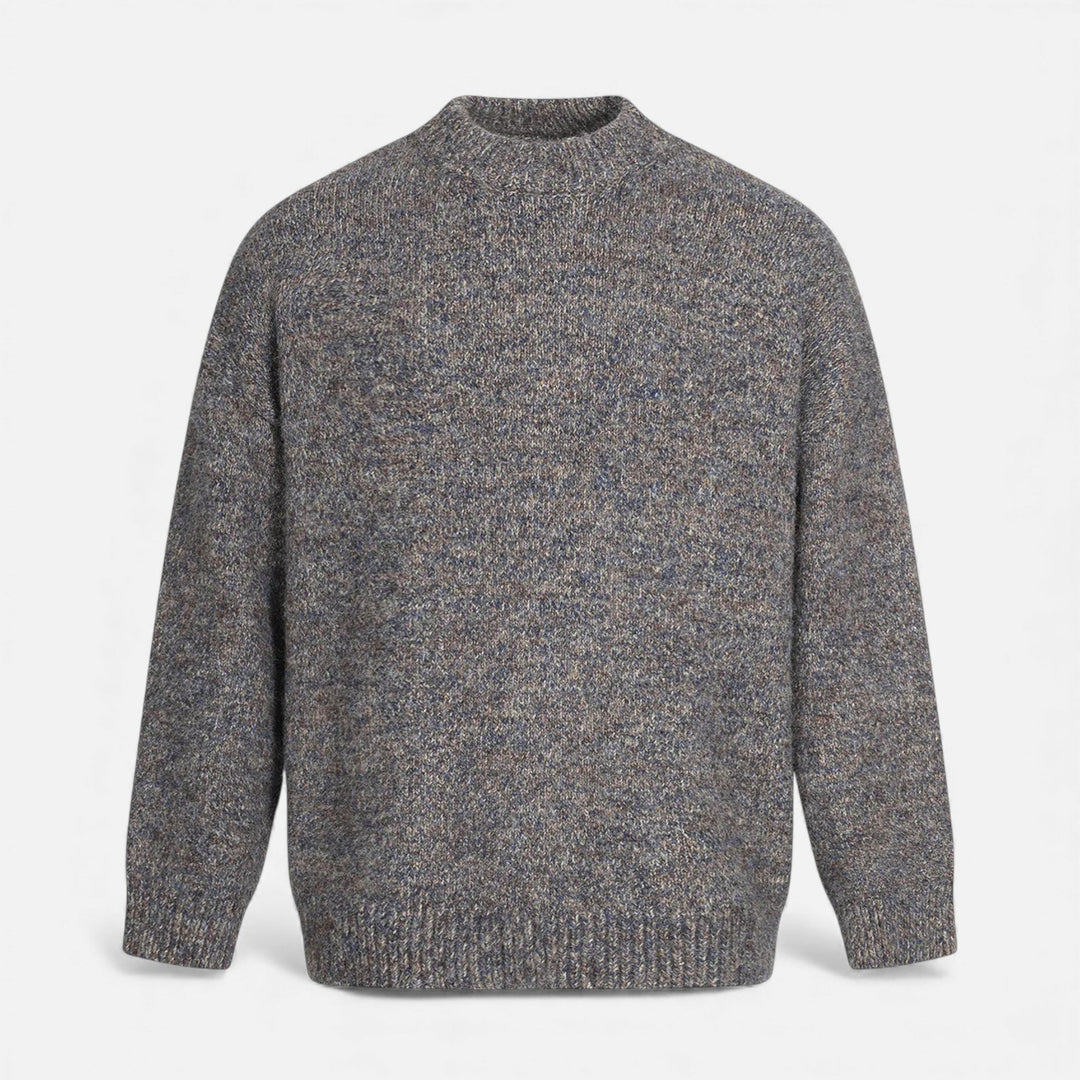 Classic Wool-Effect Men's Crew Neck Sweater