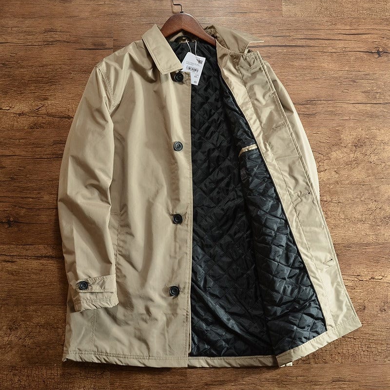 Weather-Resistant Men's Coastal Coat - Windproof and Water-Repellent