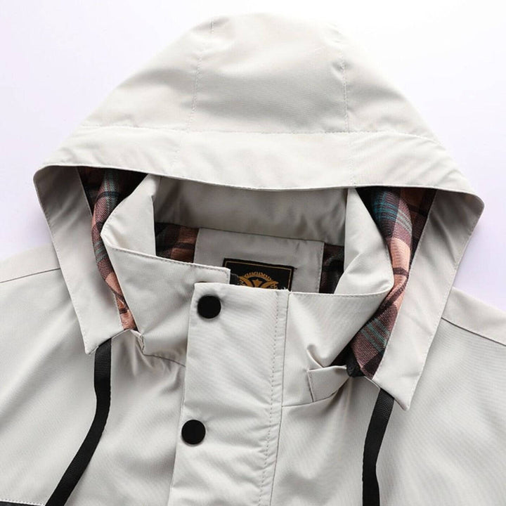Men's Warm Lined Winter Jacket with Hood