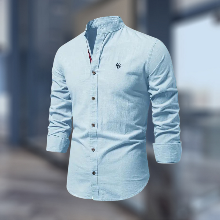 Classic Long Sleeve Polo Shirt for Men with Modern Fit