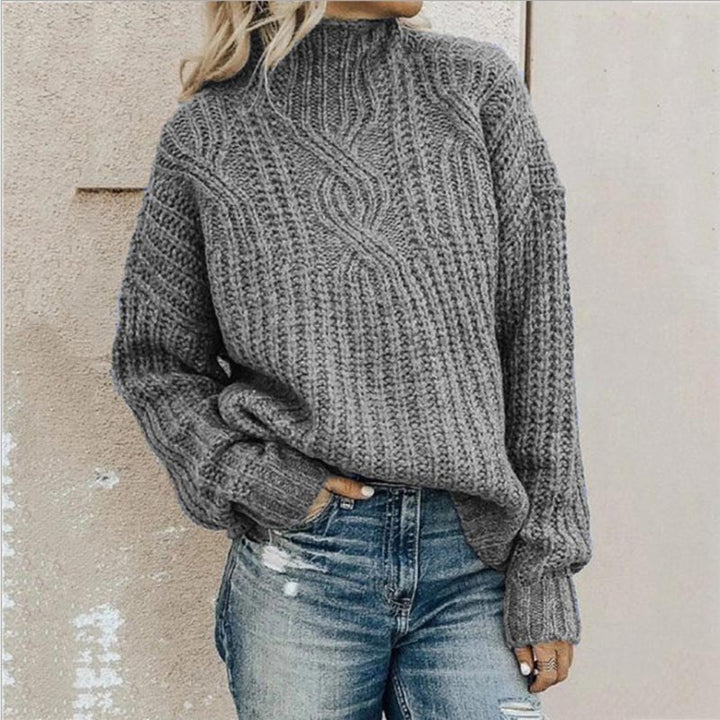 Elegant Women's Pullover - Versatile Knit Sweater for Business and Casual Wear