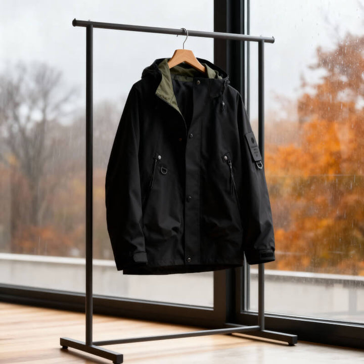 Waterproof Men's Tech Softshell Jacket with Adjustable Hood