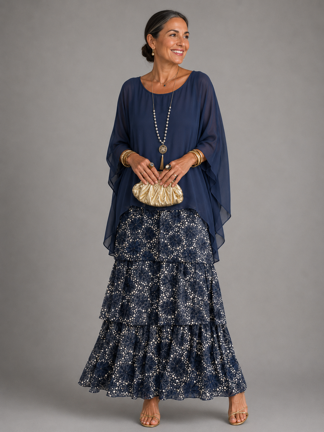 Elegant Flowing Women's Maxi Dress
