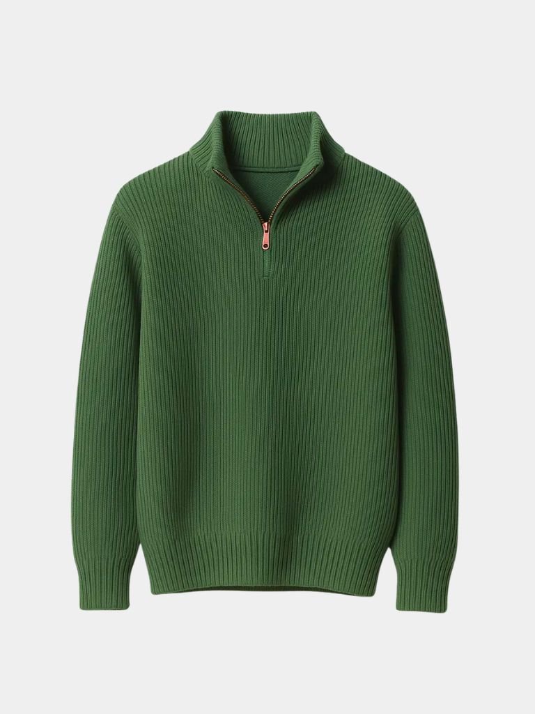 Classic Highland Quarter - Zip Sweater - Cross & Crown - Cross & Crown