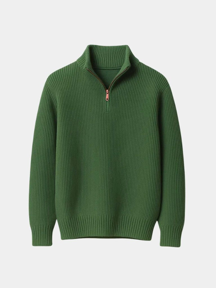 Classic Highland Quarter - Zip Sweater - Cross & Crown - Cross & Crown