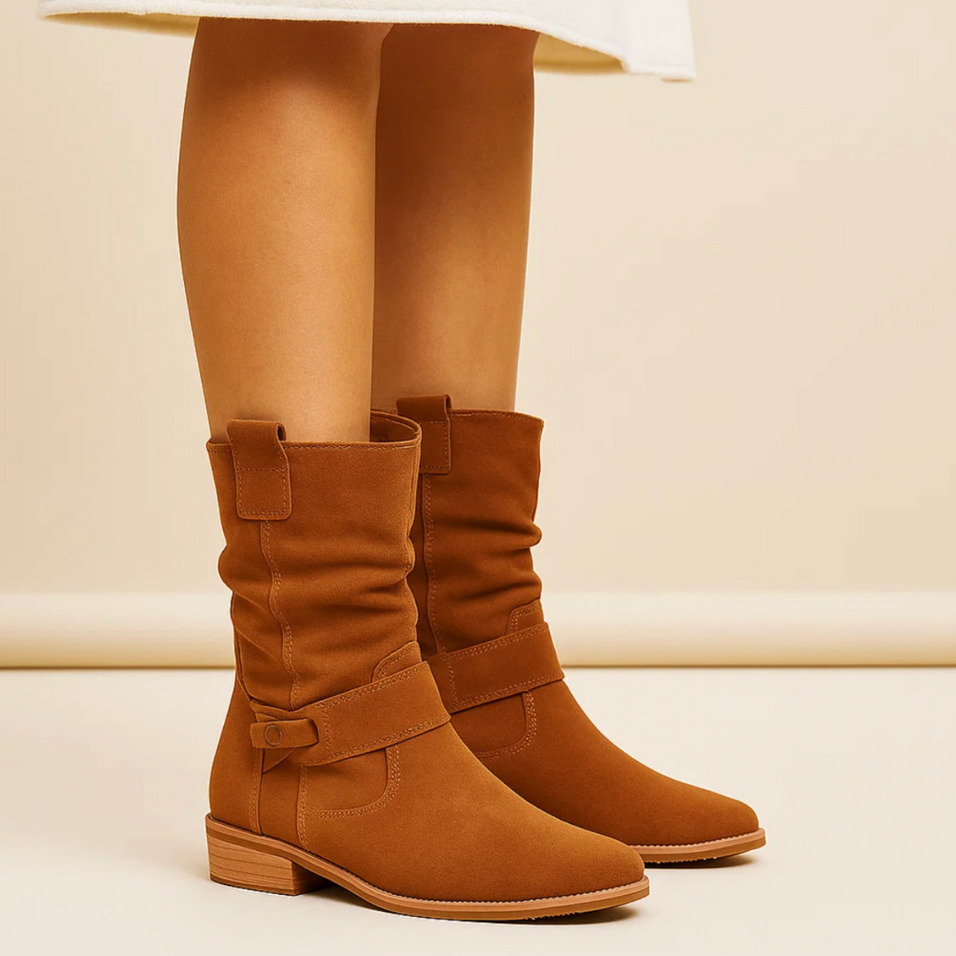 Elegant Suede Ankle Boots for Women