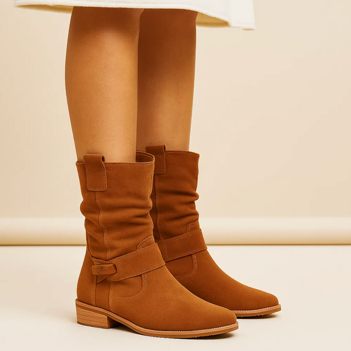 Elegant Suede Ankle Boots for Women