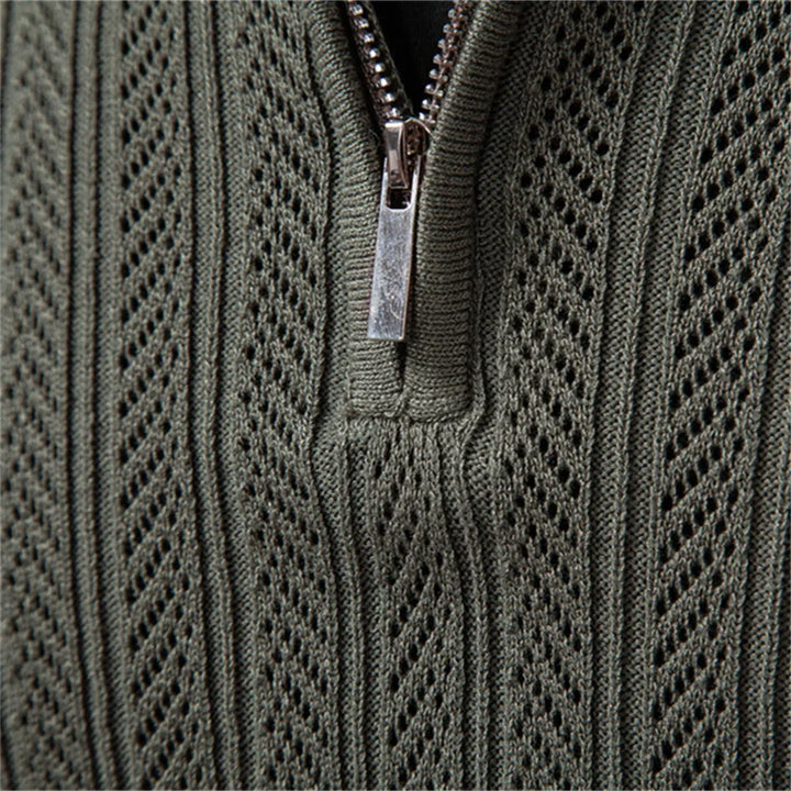 Elegant Cable Knit Men's Sweater