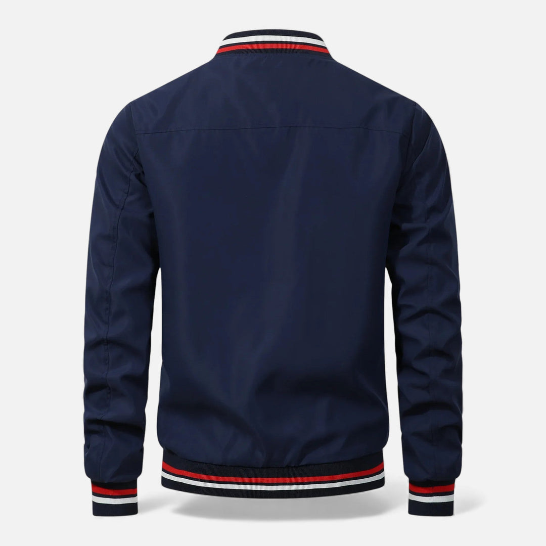 Warm Thick Men's Bomber Jacket for Fall and Winter