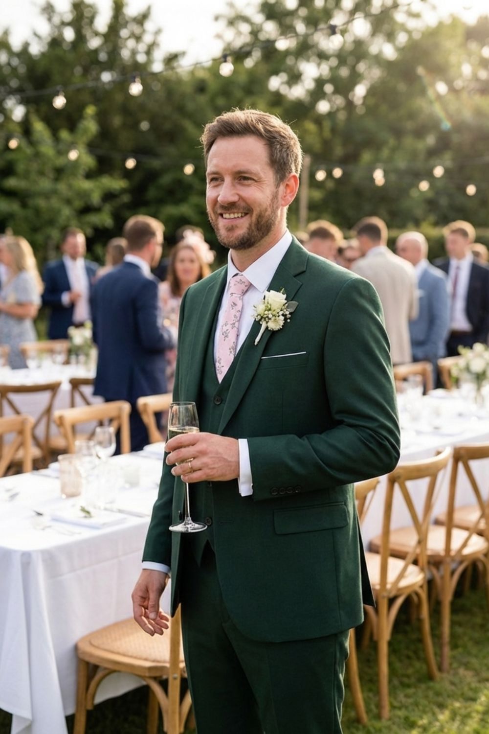 Elegant 3-Piece Men's Suit Set with Vest