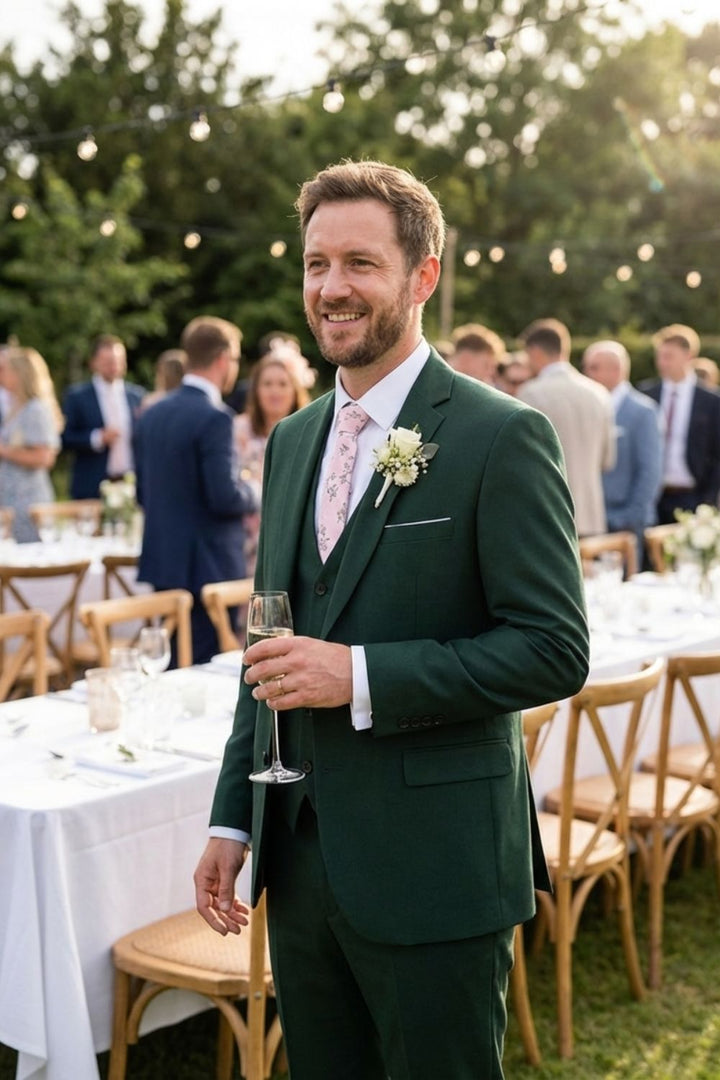 Elegant 3-Piece Men's Suit Set with Vest