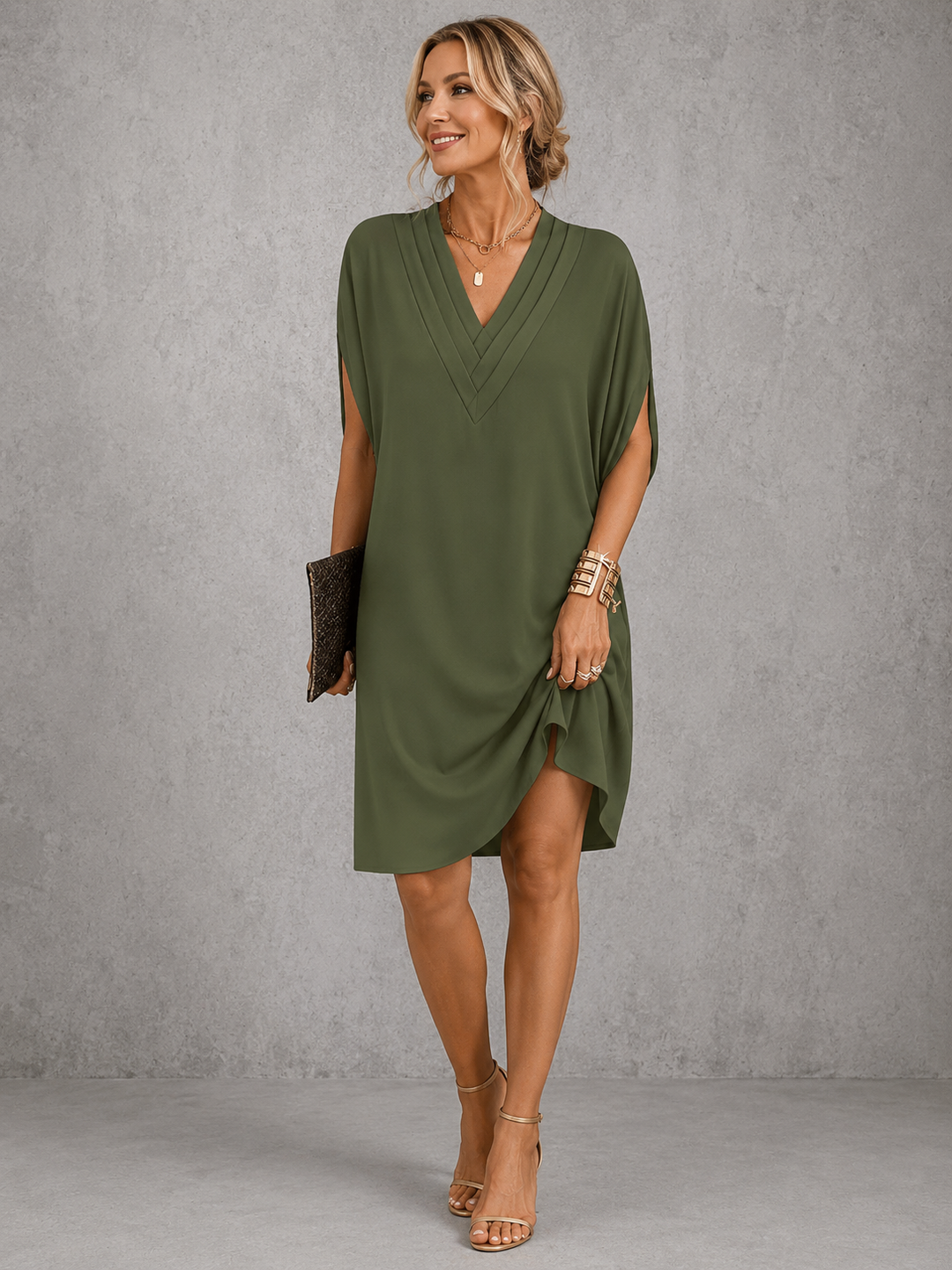 Elegant Slimming Women's Wrap Dress