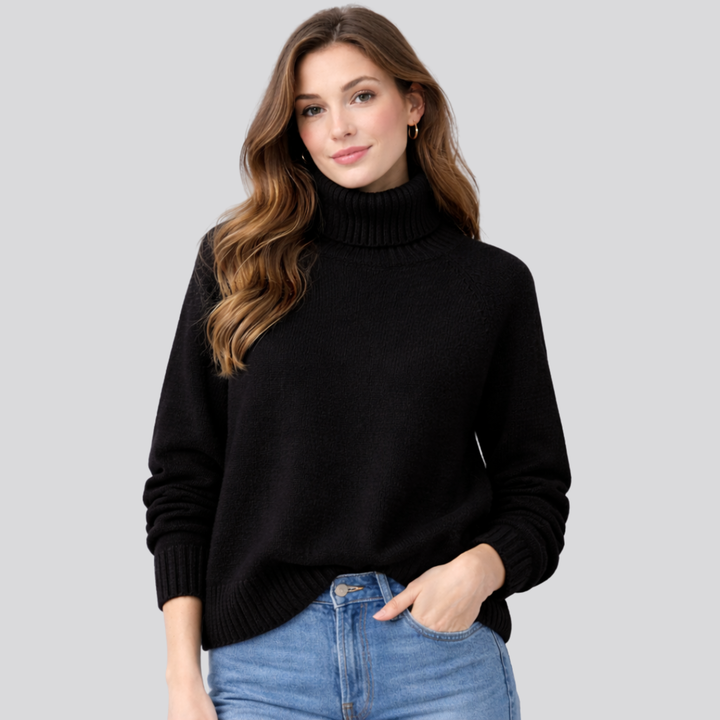 Soft Warm Women's Merino Wool Turtleneck Sweater