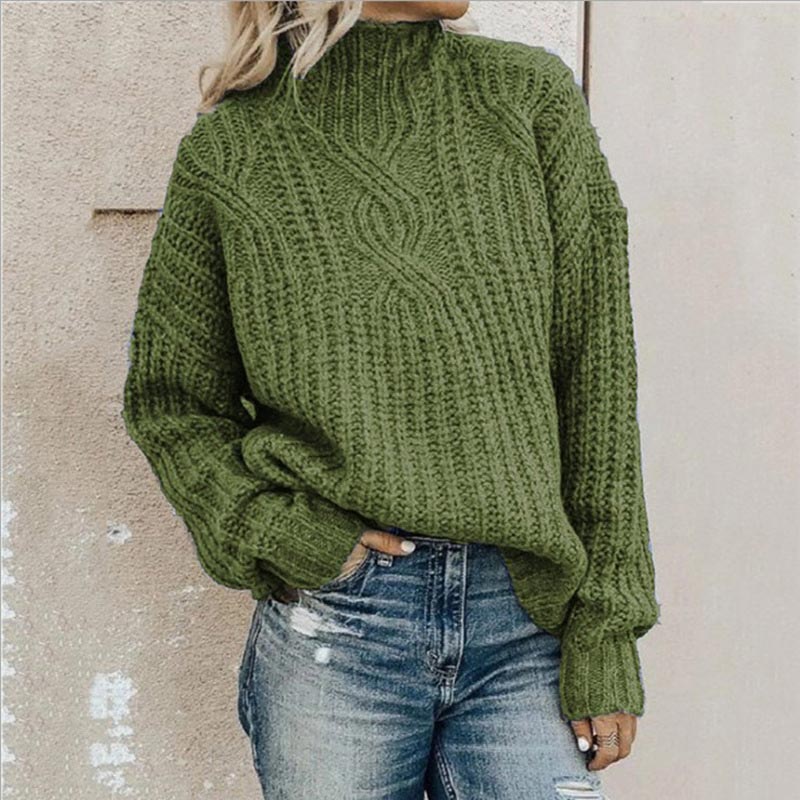 Elegant Women's Pullover - Versatile Knit Sweater for Business and Casual Wear