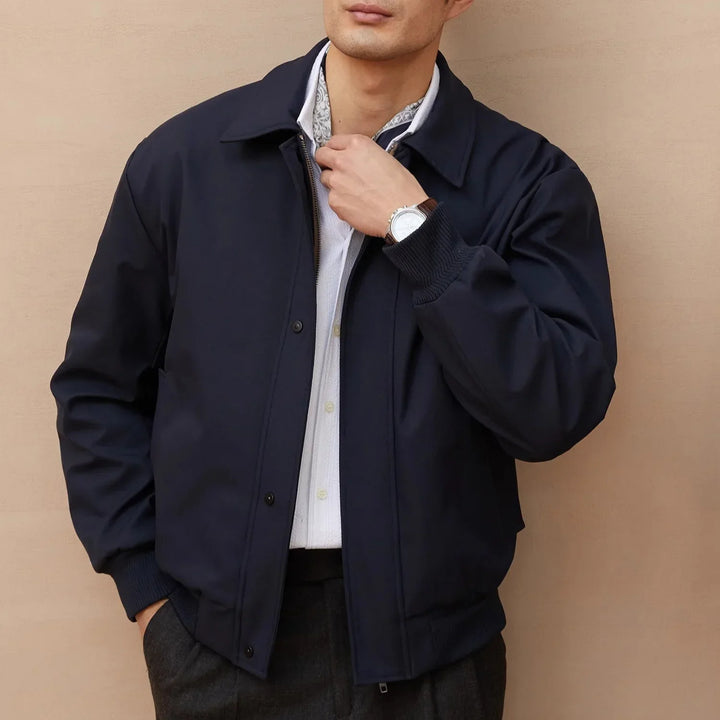 Elegant Men's Business Jacket in Memory Fabric