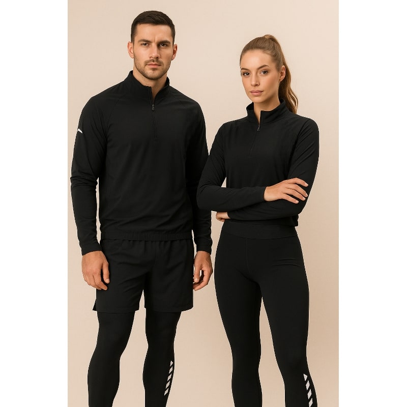 4-Piece Men's Workout Set with Compression Layer - Lightweight and Breathable