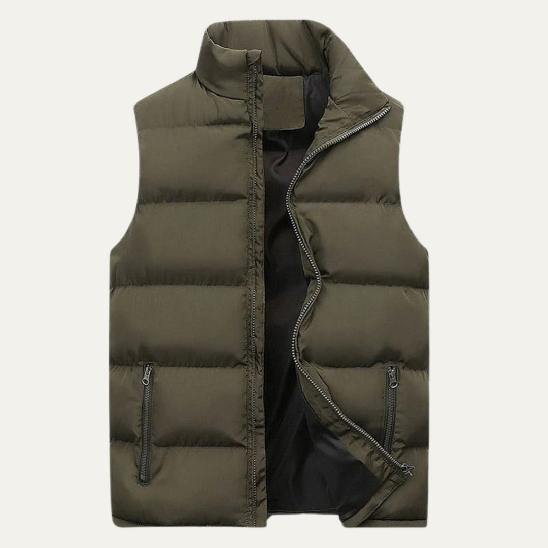 Warm Lightweight Men's Padded Puffer Vest