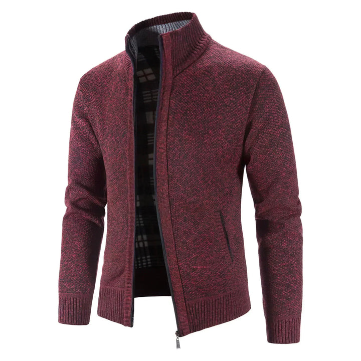 Men's Zip-Up Cardigan for Business and Casual Wear