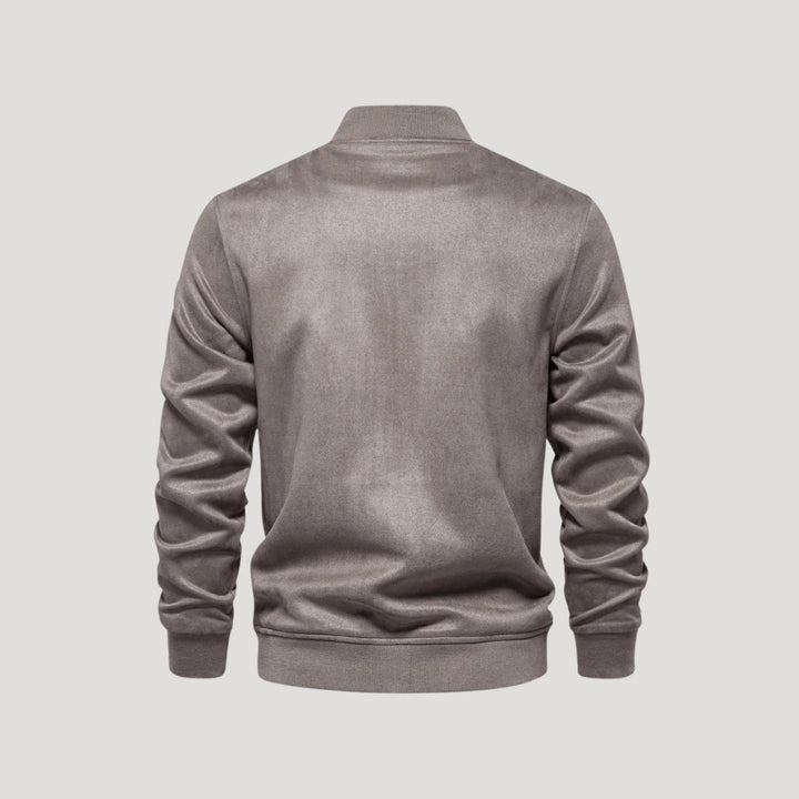 Lightweight Men's Bomber Jacket in Varsity Style - Athletic Transitional Jacket