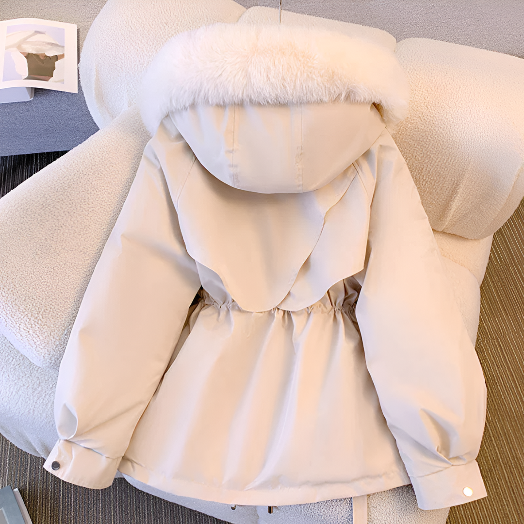 Luxurious Women's Winter Jacket with Faux Fur Trim
