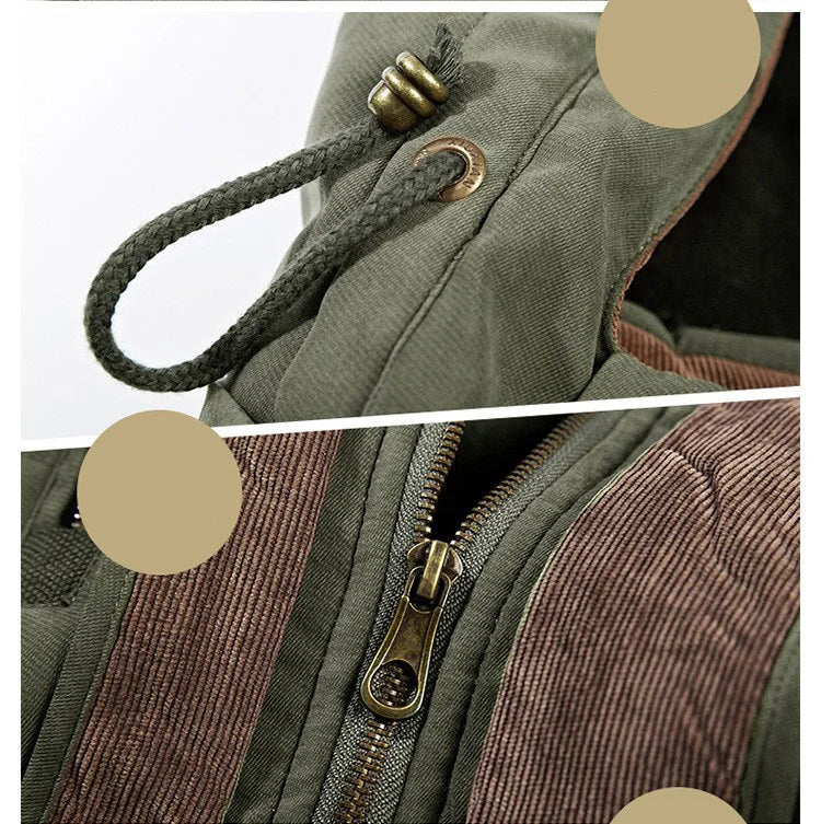 Men's Insulated Heavy-Duty Hooded Winter Coat