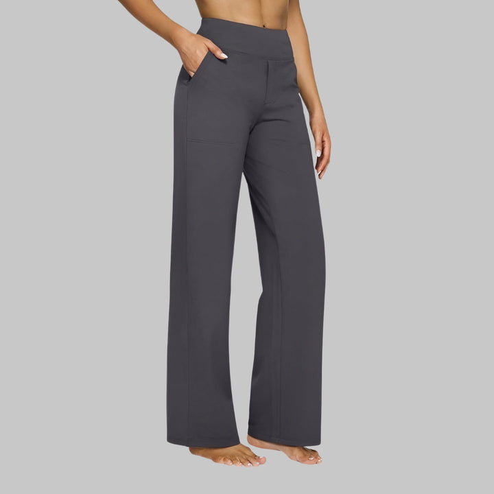 Women's Elegant Jersey Pants with Elastic Waistband