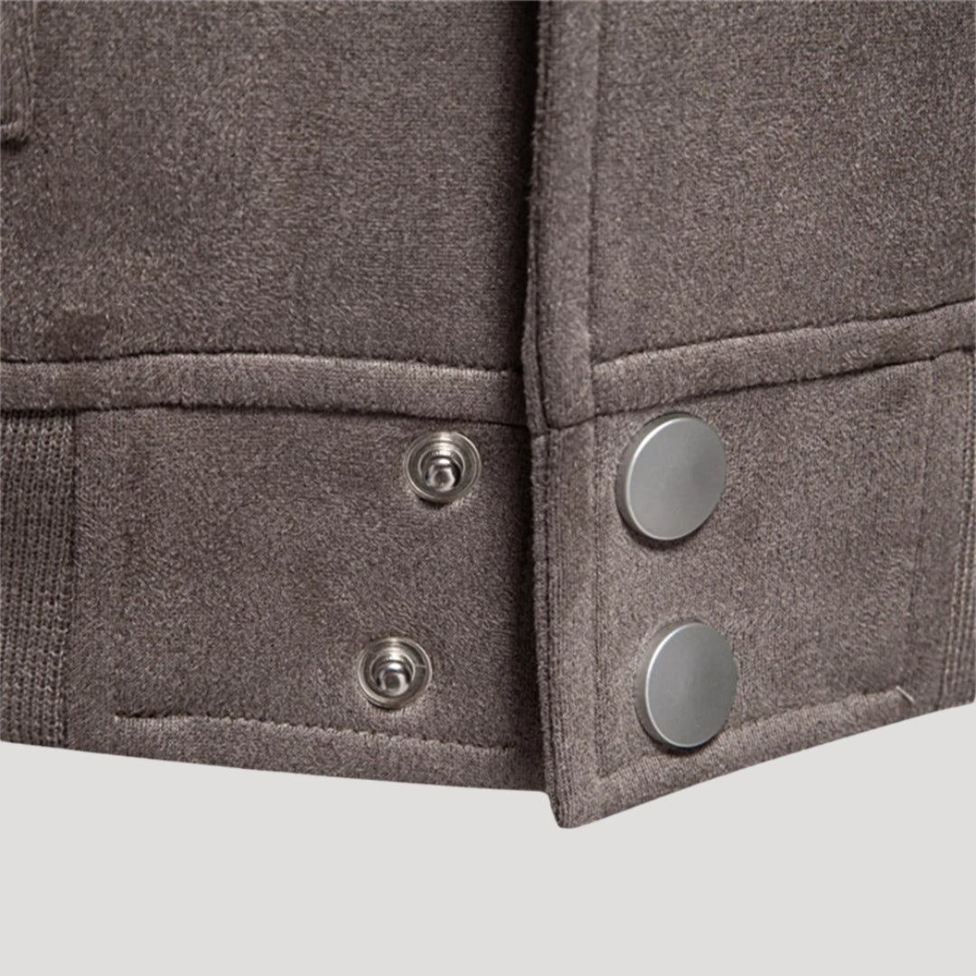 Lightweight Men's Bomber Jacket in Varsity Style - Athletic Transitional Jacket