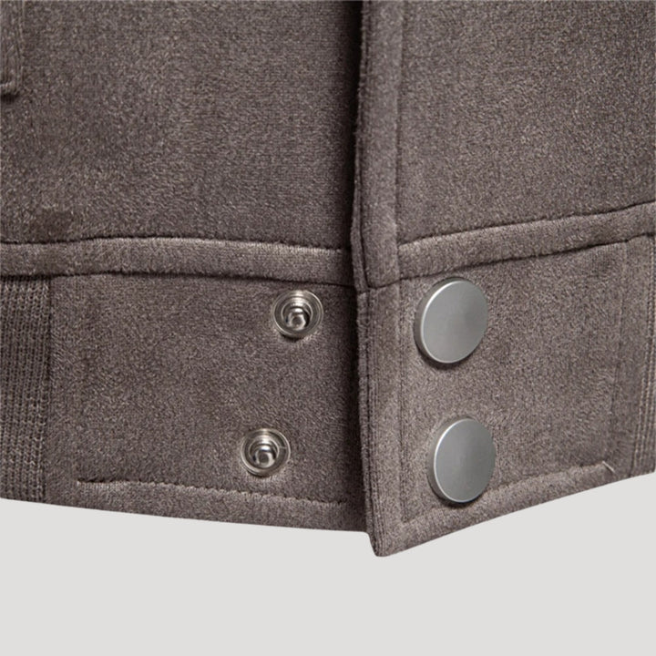 Lightweight Men's Bomber Jacket in Varsity Style - Athletic Transitional Jacket
