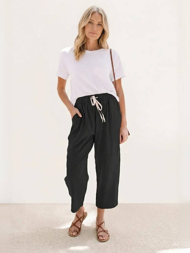 Comfortable Women Drawstring Waist Pants