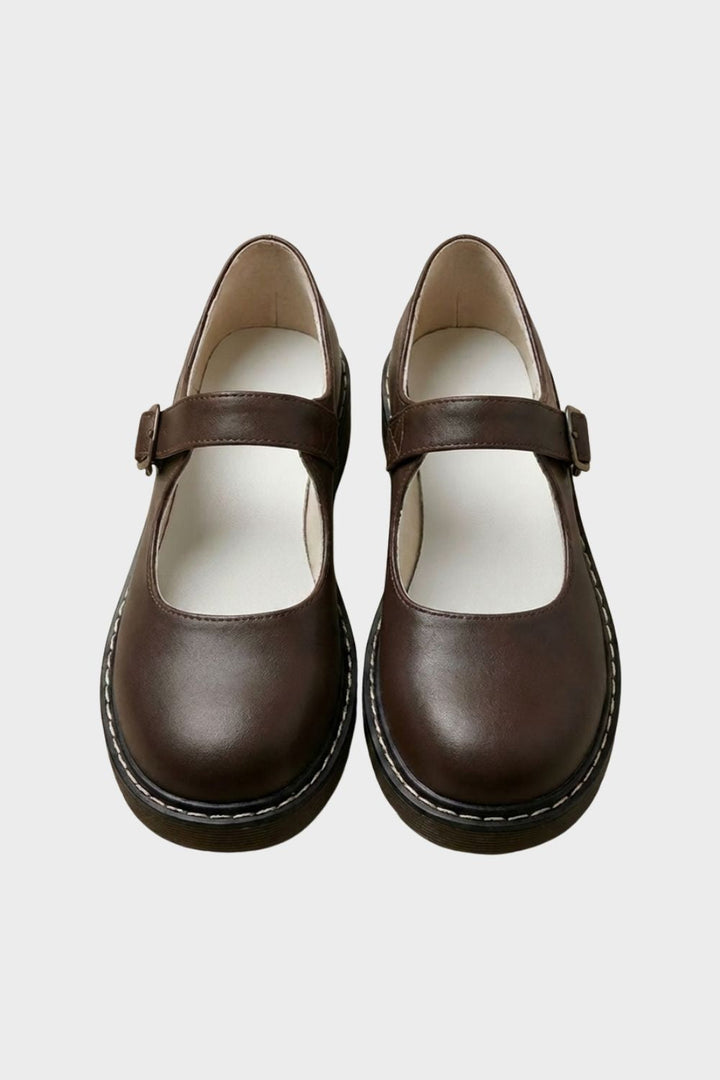 Classic Buckle Strap Women's Ballet Flats